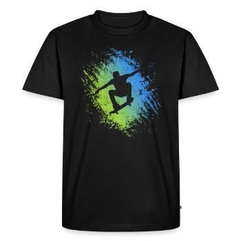 Patinage Skateboard Tricks Skateboard Skater - T-shirt Premium bio Homme - noir - Devant - Nico (187cm)