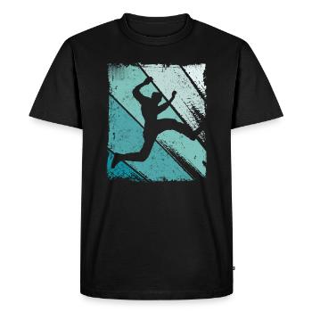 Parkour Runner Freerunner Parkour Freerunning - Men's Premium Organic T-Shirt - black - Front - Nico (187cm)