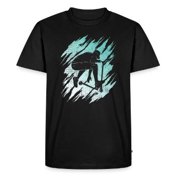 Scooter Tricks E-Scooter Kids Stunt Scooter - Men's Premium Organic T-Shirt - black - Front - Nico (187cm)