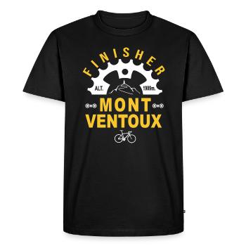 Vélo velo Mont ventoux Humour vélo pour cycliste - T-shirt Premium bio Homme - noir - Devant - Nico (187cm)