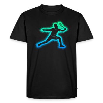 Badminton Badminton Joueurs Enfants Hommes Badminton - T-shirt Premium bio Homme - noir - Devant - Nico (187cm)