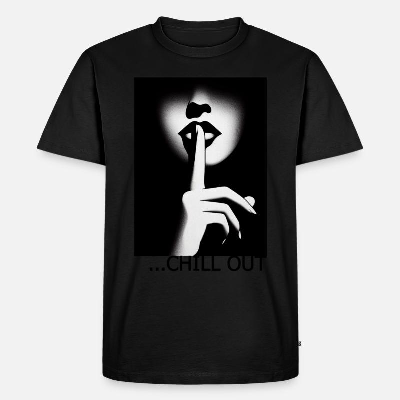 Chill Out - Männer Premium Bio T-Shirt - Schwarz
