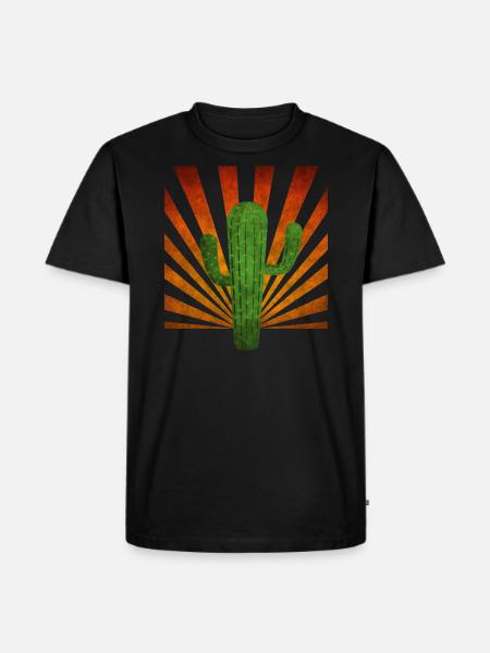 cactus - Men's Premium Organic T-Shirt - black
