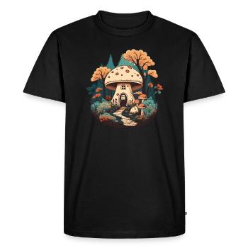 Maison Pilz farmcore - T-shirt Premium bio Homme - noir - Devant - Nico (187cm)