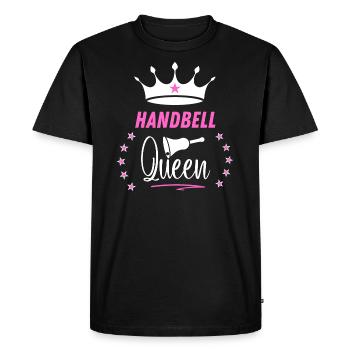 Handbell Queen Music Instrument Women - Men's Premium Organic T-Shirt - black - Front - Nico (187cm)