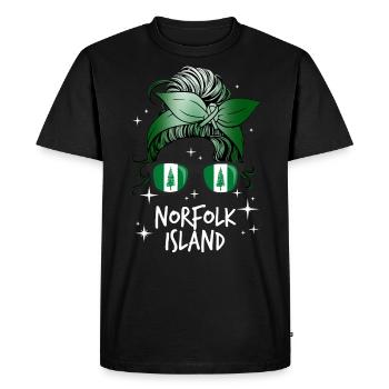 Île Norfolk - T-shirt Premium bio Homme - noir - Devant - Nico (187cm)
