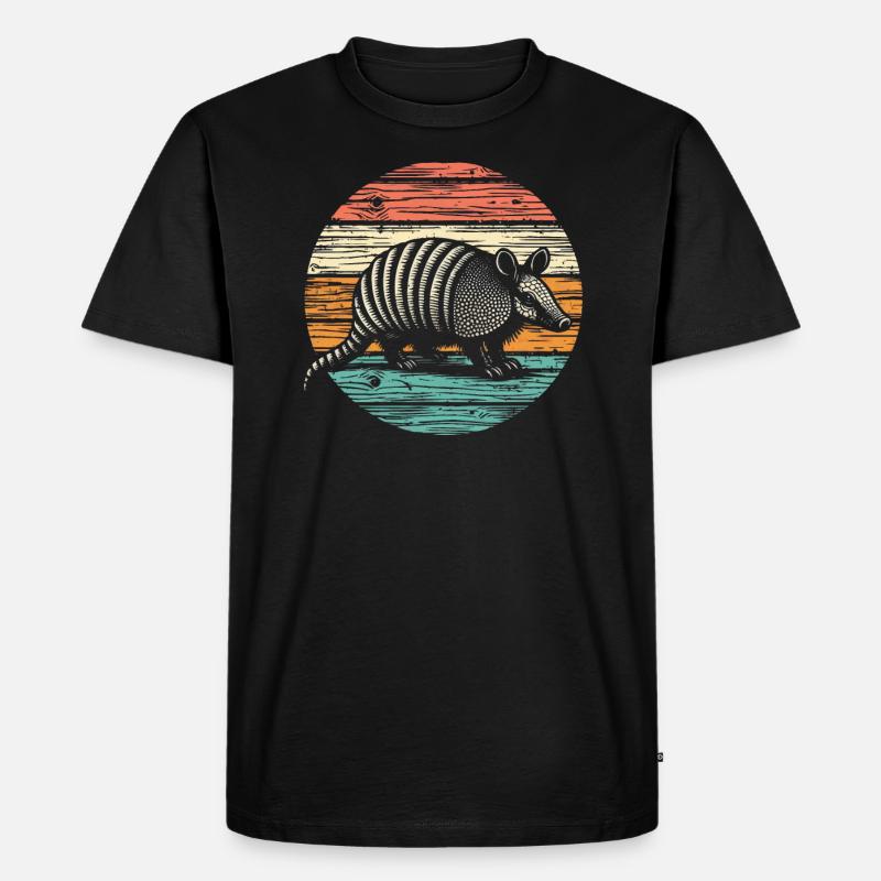 Armadillo Gürteltier - Männer Premium Bio T-Shirt - Schwarz