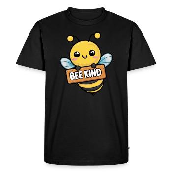 Bee Child Bee Bee - Men's Premium Organic T-Shirt - black - Front - Nico (187cm)