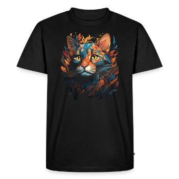 Chat du Bengale - T-shirt Premium bio Homme - noir - Devant - Nico (187cm)