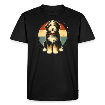Bernedoodle Chien - T-shirt Premium bio Homme - noir - Devant - Nico (187cm)