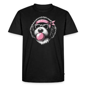 Bernedoodle Chien - T-shirt Premium bio Homme - noir - Devant - Nico (187cm)