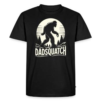 Bigfoot DADSQUATCH Dad Dad Dad Gift - Men's Premium Organic T-Shirt - black - Front - Nico (187cm)