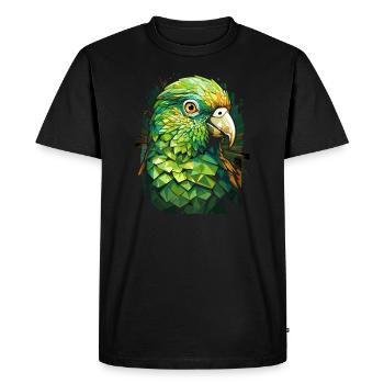 Perruche perruche - T-shirt Premium bio Homme - noir - Devant - Nico (187cm)