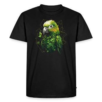 Perruche perruche - T-shirt Premium bio Homme - noir - Devant - Nico (187cm)
