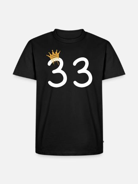 33 - T-shirt Premium bio Homme - noir