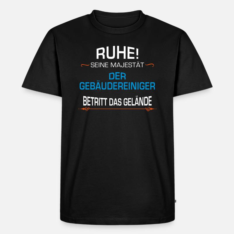 Gebäudereiniger Beruf - Männer Premium Bio T-Shirt - Schwarz