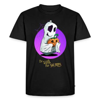 Sweet Ghost - Funny Halloween Shirt - T-shirt Premium bio Homme - noir - Devant - Nico (187cm)