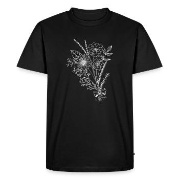 Wildflowers - T-shirt Premium bio Homme - noir - Devant - Nico (187cm)