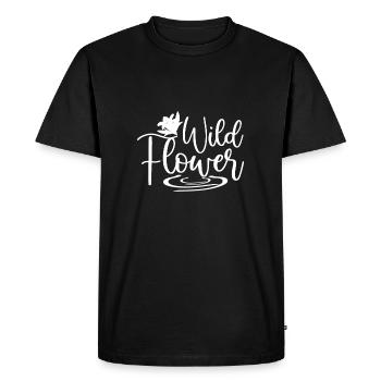 Wildflowers - T-shirt Premium bio Homme - noir - Devant - Nico (187cm)