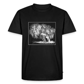 Arbre - T-shirt Premium bio Homme - noir - Devant - Nico (187cm)