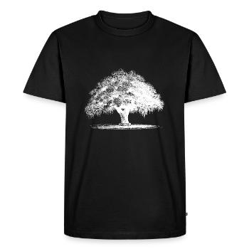 Tree - Men's Premium Organic T-Shirt - black - Front - Nico (187cm)