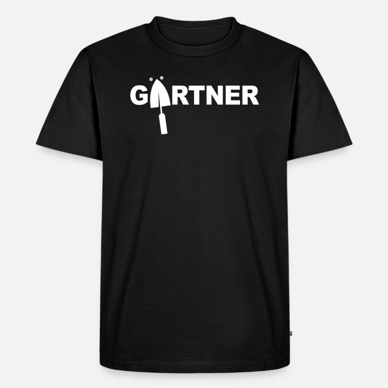 Gärtner - Männer Premium Bio T-Shirt - Schwarz