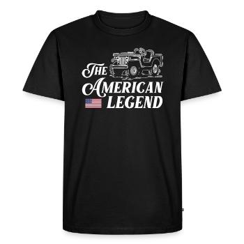 JeepsThe American Legend - Men's Premium Organic T-Shirt - black - Front - Nico (187cm)
