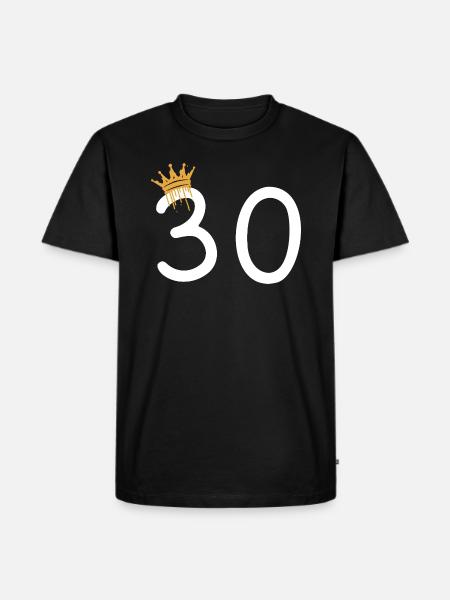 30 - Men's Premium Organic T-Shirt - black