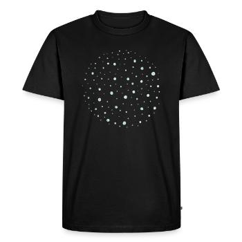 Points - Men's Premium Organic T-Shirt - black - Front - Nico (187cm)