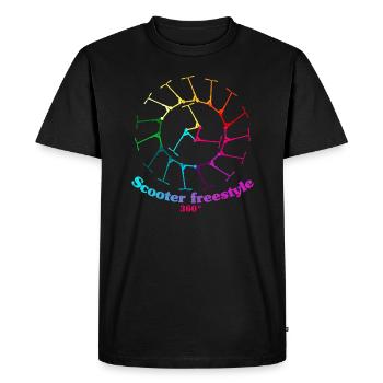 Circle of scooter freestyle 360 - T-shirt Premium bio Homme - noir - Devant - Nico (187cm)