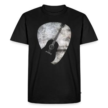 Guitares Plektrum - Guitare Rock Metal Band - T-shirt Premium bio Homme - noir - Devant - Nico (187cm)