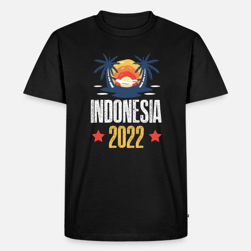 Indonesia 2022 - Männer Premium Bio T-Shirt - Schwarz