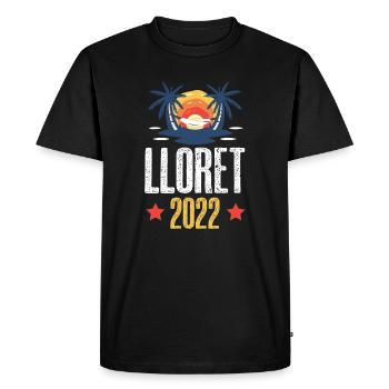 Lloret De Mar 2022 - Men's Premium Organic T-Shirt - black - Front - Nico (187cm)