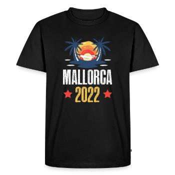 Mallorca 2022 - Men's Premium Organic T-Shirt - black - Front - Nico (187cm)