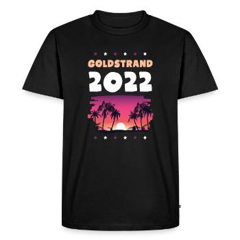 Sables d’Or 2022 - T-shirt Premium bio Homme - noir - Devant - Nico (187cm)