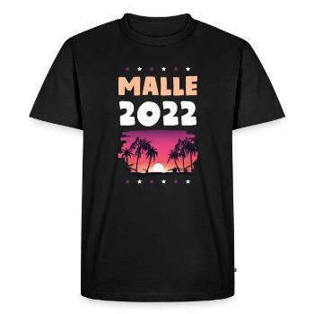 Malle 2022 - Men's Premium Organic T-Shirt - black - Front - Nico (187cm)