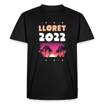 Lloret De Mar 2022 - Men's Premium Organic T-Shirt - black - Front - Nico (187cm)