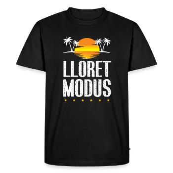 Lloret de Mar mode - Men's Premium Organic T-Shirt - black - Front - Nico (187cm)
