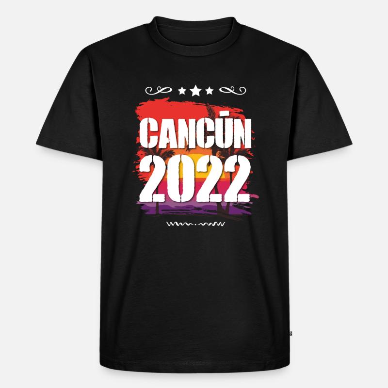 Cancun 2022 - Männer Premium Bio T-Shirt - Schwarz