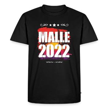 Malle 2022 - Men's Premium Organic T-Shirt - black - Front - Nico (187cm)