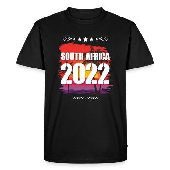 Afrique du Sud 2022 - T-shirt Premium bio Homme - noir - Devant - Nico (187cm)