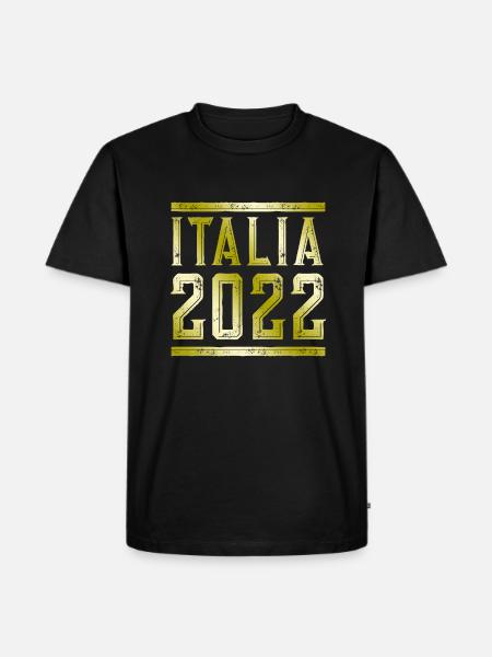 Italia 2022 Gold - Men's Premium Organic T-Shirt - black