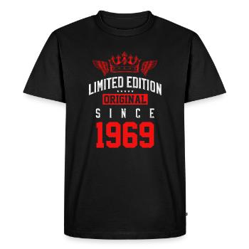 Édition limitée 1969 - T-shirt Premium bio Homme - noir - Devant - Nico (187cm)