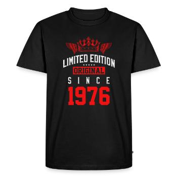 Édition limitée 1976 - T-shirt Premium bio Homme - noir - Devant - Nico (187cm)