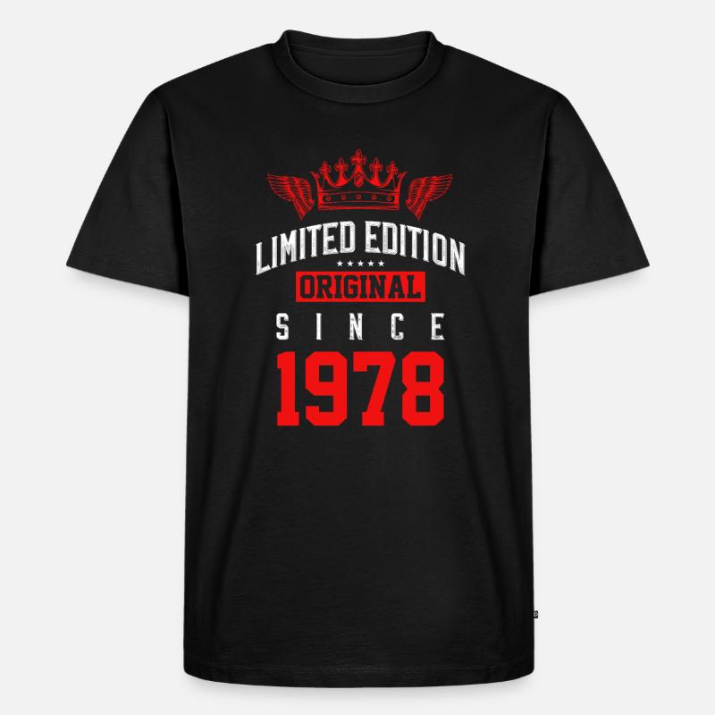 1978 limited edition - Männer Premium Bio T-Shirt - Schwarz