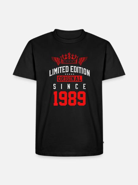 Édition limitée 1989 - T-shirt Premium bio Homme - noir