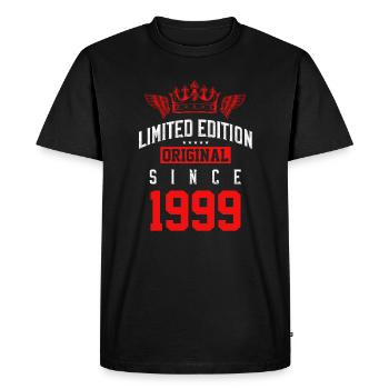 Édition limitée 1999 - T-shirt Premium bio Homme - noir - Devant - Nico (187cm)