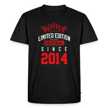 2014 limited edition - Men's Premium Organic T-Shirt - black - Front - Nico (187cm)