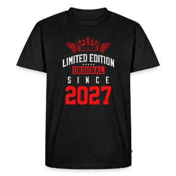 Édition limitée 2027 - T-shirt Premium bio Homme - noir - Devant - Nico (187cm)