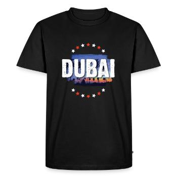 Dubai - Men's Premium Organic T-Shirt - black - Front - Nico (187cm)